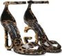 Dolce & Gabbana 105 mm Baroque sandalen met DG-hak Bruin - Thumbnail 2