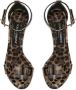 Dolce & Gabbana Sandalen met bewerkte hak Bruin - Thumbnail 4