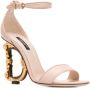 Dolce & Gabbana Sandalen met D hak Roze - Thumbnail 2