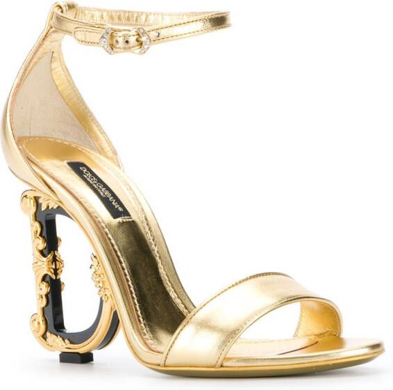 Dolce & Gabbana Sandalen met hak Goud