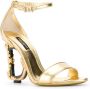 Dolce & Gabbana Sandalen met hak Goud - Thumbnail 2