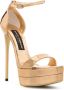Dolce & Gabbana Keira 145 mm leren sandalen Goud - Thumbnail 2