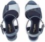 Dolce & Gabbana 145mm sandalen met plateauzool en denim patchwork Blauw - Thumbnail 4