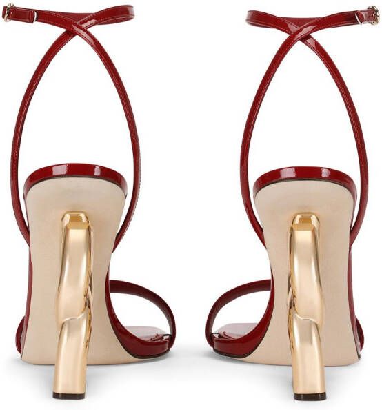 Dolce & Gabbana 3.5 lakleren 105mm sandalen Rood