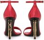Dolce & Gabbana Baroque DG leren 105mm sandalen Rood - Thumbnail 3