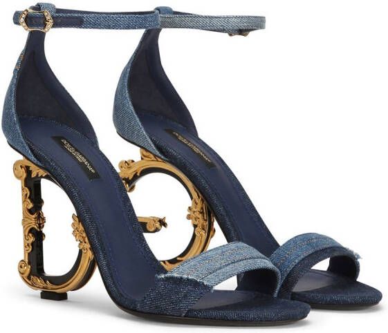 Dolce & Gabbana Sandalen met patchwork Blauw