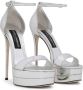 Dolce & Gabbana 145mm sandalen met spiegelend-effect Grijs - Thumbnail 2