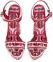 Dolce & Gabbana Sandalen met plateauzool Rood - Thumbnail 4
