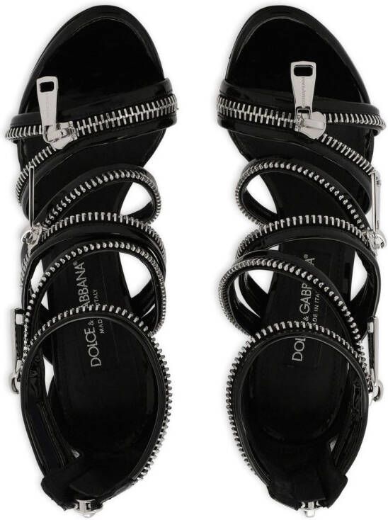 Dolce & Gabbana Sandalen met rits Zwart