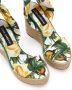Dolce & Gabbana Sandalen met sleehak en bloemenprint Groen - Thumbnail 4