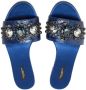Dolce & Gabbana Sandalen verfraaid met kristal Blauw - Thumbnail 4