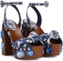 Dolce & Gabbana 90mm sandalen met sleehak en print Blauw - Thumbnail 2