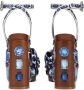 Dolce & Gabbana 90mm sandalen met sleehak en print Blauw - Thumbnail 3