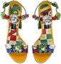 Dolce & Gabbana Sandalen verfraaid met stras Geel - Thumbnail 4