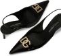 Dolce & Gabbana Slingback pumps met logo Zwart - Thumbnail 5