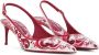 Dolce & Gabbana Slingback pumps met Majolica-print Roze - Thumbnail 2