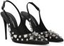 Dolce & Gabbana Slingback pumps met studs Zwart - Thumbnail 2