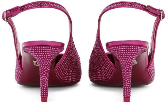 Dolce & Gabbana 60 mm slingback pumps met stras Roze