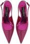 Dolce & Gabbana Slingback pumps verfraaid met stras Roze - Thumbnail 4