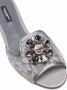 Dolce & Gabbana Rainbow Lace sandalen met broche Grijs - Thumbnail 2