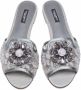 Dolce & Gabbana Slippers met kristallen Grijs - Thumbnail 3