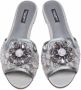 Dolce & Gabbana Rainbow Lace sandalen met broche Grijs - Thumbnail 3