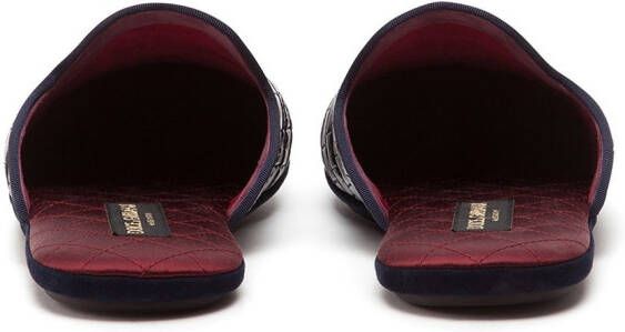 Dolce & Gabbana Slippers met krokodillenleer-effect Blauw