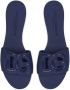 Dolce & Gabbana Slippers met logo Blauw - Thumbnail 4