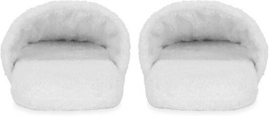 Dolce & Gabbana Slippers met logo Wit