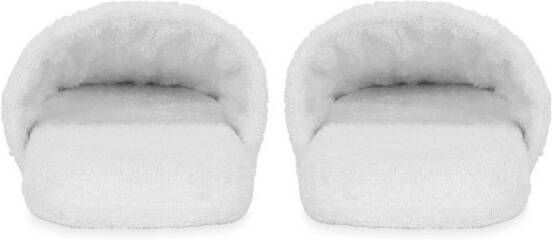 Dolce & Gabbana Slippers met logo Wit
