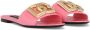 Dolce & Gabbana Lakleren sandalen met logo Roze - Thumbnail 2
