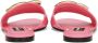 Dolce & Gabbana Lakleren sandalen met logo Roze - Thumbnail 3
