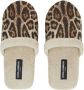 Dolce & Gabbana Slippers met luipaardprint Beige - Thumbnail 4