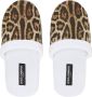 Dolce & Gabbana Slippers met luipaardprint Wit - Thumbnail 4