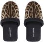 Dolce & Gabbana Slippers met luipaardprint Zwart - Thumbnail 4
