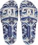 Dolce & Gabbana Leren slippers Blauw - Thumbnail 4
