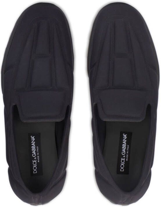 Dolce & Gabbana Slippers met ronde neus Zwart