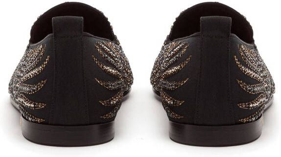 Dolce & Gabbana Slippers verfraaid met stras Zwart