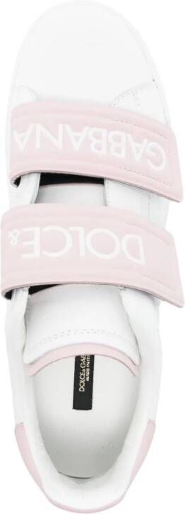 Dolce & Gabbana Sneakers met klittenband Roze