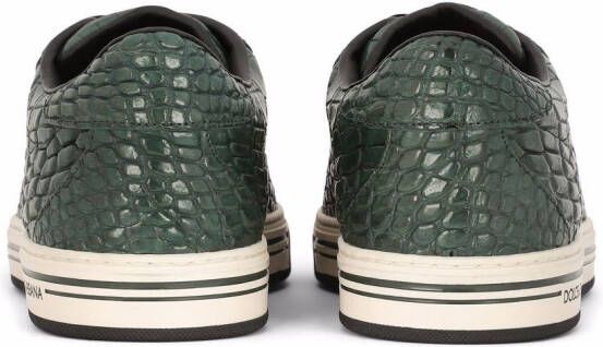 Dolce & Gabbana Sneakers met krokodillenleer-effect Groen