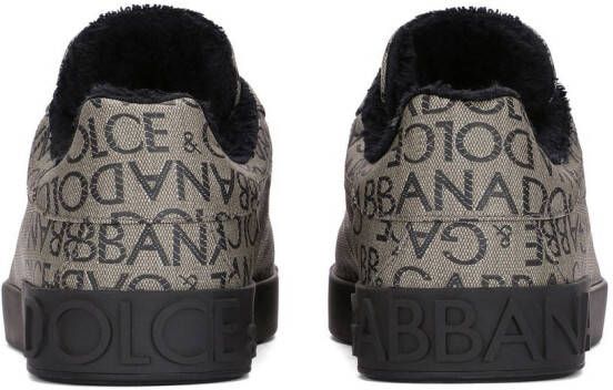 Dolce & Gabbana Sneakers met logoprint Bruin