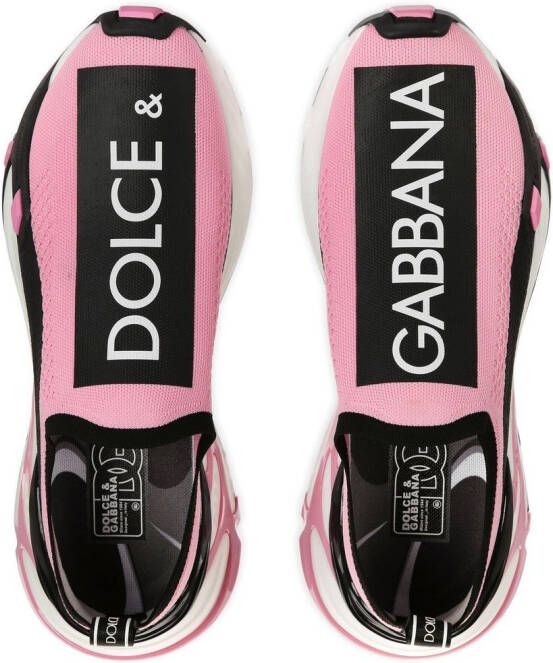 Dolce & Gabbana Fast mesh sneakers Roze