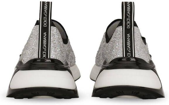 Dolce & Gabbana Fast sneakers verfraaid met stras Wit