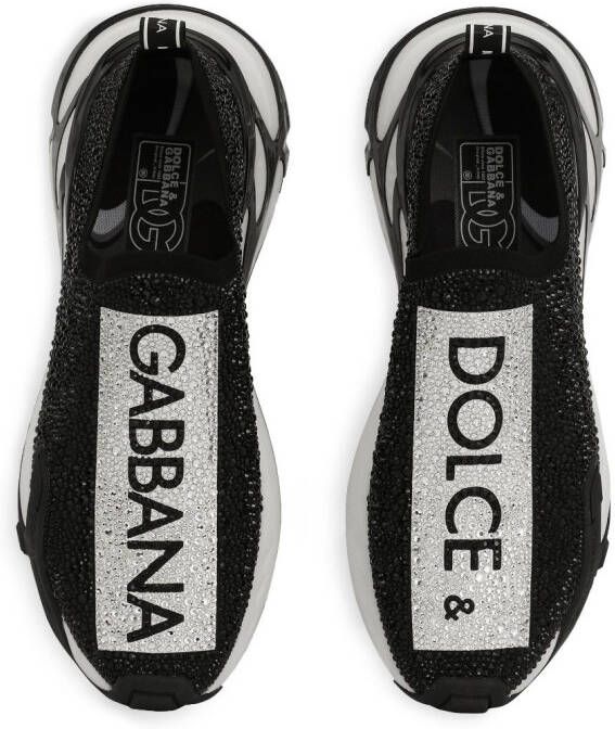 Dolce & Gabbana Fast sneakers verfraaid met stras Zwart