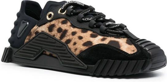 Dolce & Gabbana Sneakers met luipaardprint Bruin
