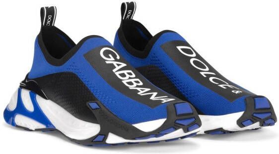 Dolce & Gabbana Fast mesh sneakers Blauw