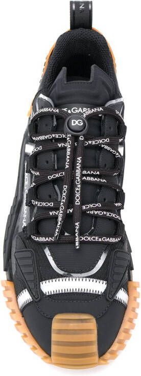 Dolce & Gabbana Sorrento sneakers van gemixt materiaal Zwart
