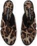 Dolce & Gabbana Stiletto muiltjes met luipaardprint Bruin - Thumbnail 4