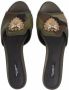 Dolce & Gabbana Taormina Devotion sandalen met hart Groen - Thumbnail 4