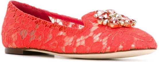 Dolce & Gabbana Vally slippers Rood